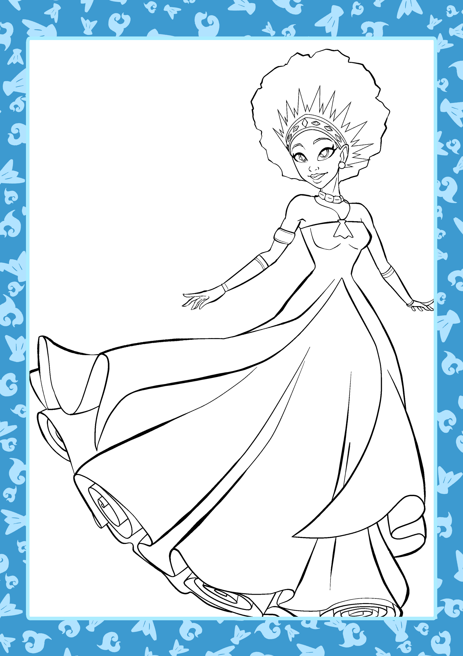coloriage princesse pour enfants