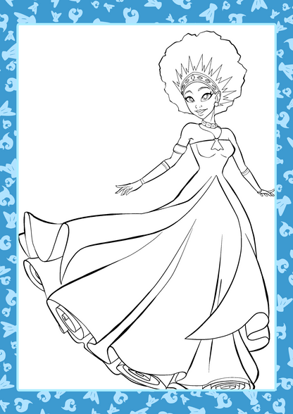coloriage princesse pour enfants
